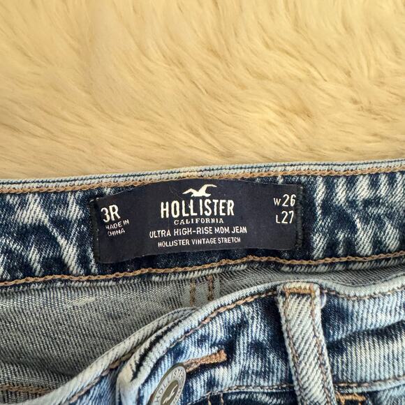 Hollister Ultra High Rise Patchwork Tapered Mom Jeans 3R - Picture 7 of 13